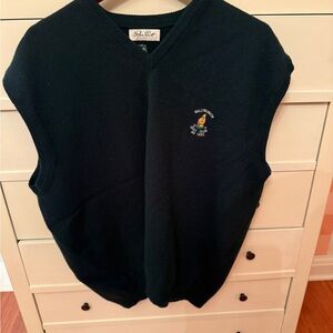 Peter Scott Green V-Neck Sweater Vest